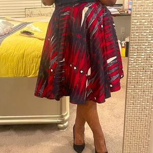 Ladies skirts in real African materials..